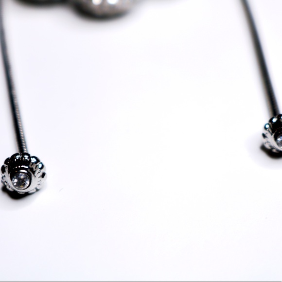 Chico’s Convertible Silvertone Fireball Necklace - Picture 6 of 11